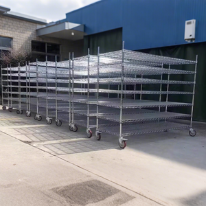 منظم شبكة سلكية فولاذية واجب 12 مكعب 5 طبقات رفوف البيع بالتجزئة - Product Image 6