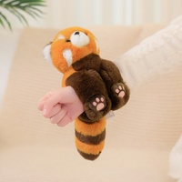 Animaux en peluche petit raton laveur Panda peluche lapin rose battant Bracelet Panda battant anneau cadeau pour enfants jouet pour enfants