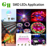 Bandes de LED RGBW 1204 2016 1206 1608, puces LED multicolores, éclairage latéral, diodes électroluminescentes, jaune, ambre, bleu, violet, vert