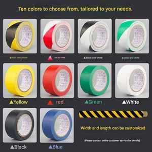 Ruban de signalisation de sécurité en PVC personnalisé, mesures de sécurité efficaces, ruban de marquage au sol pour une meilleure visibilité - Product Image 2