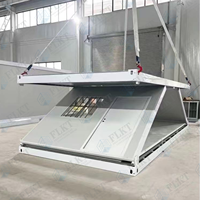 Unité de conteneur plat FLKT résistante aux fortes pluies, anti-humidité, préfabriquée, modulaire, pour habitation, conteneur maritime