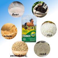 Bolsa Tejida de PP Laminada con BOPP de 25 kg para Envasado de Alimentos para Aves y Ganado, Sacos Impresos Personalizados de Alto Brillo Resistentes a la Humedad