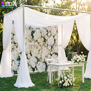 LEDA Decoración para Bodas y Eventos, Nuevo Fondo Metálico 3D Realista, Cuadrado y Moderno - Product Image 2