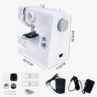 Machine à coudre électronique portable mini UKICRA avec moteur, usage domestique, réparation rapide pour vêtements et tissus