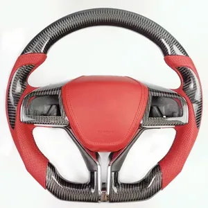 Real carbon fiber steering wheel for custom-made Maserati carbon fiber steering wheel