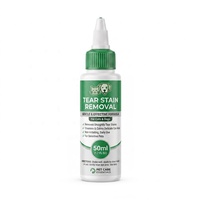 Nettoyant pour les taches de larmes des yeux des animaux de compagnie 50ml – Gouttes de toilettage quotidiennes douces, non irritantes, liquide démaquillant délicat – Marque privée