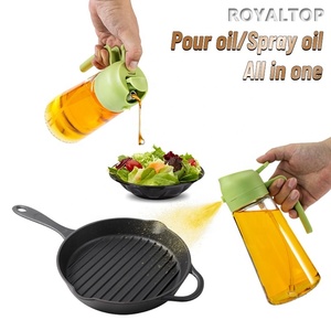 Envío rápido 470ml Pulverizador de <span class=keywords><strong>aceite</strong></span> de oliva Botella de vidrio 2 en 1 Cocina <span class=keywords><strong>Aceite</strong></span> de cocina <span class=keywords><strong>Spray</strong></span> y dispensador Set con caja de color - Product Image 3
