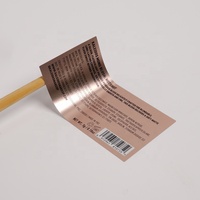 Autocollant d'étiquette en métal personnalisé Étiquettes adhésives à colle forte en vinyle imperméable