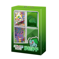 Kumpulkan 151 Kotak Hadiah Kertas Poke Mon TCG First Partner - Edisi Charmander/Bulbasaur/Squirtle (Bahasa Mandarin Sederhana) Permainan Meja