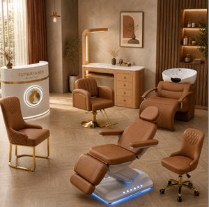 Conjunto de Muebles Modernos para Salón de Belleza al por Mayor: Estación de Lavado, Silla de Spa, Silla de Barbero, Mesa de Masaje, Solución Integral Personalizada OEM en PU - Product Image 3