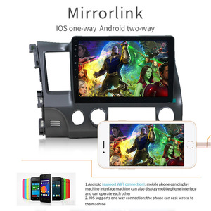 2 Din 10 Inch Android Car Stereo Car Radio Carplay Android Auto pour Honda Civic 2005-2009 GPS RDS HIFI in EU/US/<span class=keywords><strong>RU</strong></span> - Product Image 2