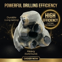 Foret PDC à corps matriciel de 75 mm en diamant forgé et moulé pour le forage de puits de pétrole et d'eau, équipement de forage