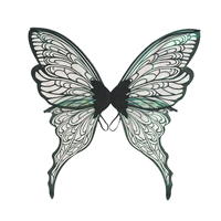 Ailes de papillon pour enfants et adultes, accessoires de spectacle pour les fêtes des filles, décorations d'ailes d'ange