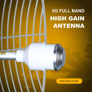 เสาอากาศแบบพาราโบลากริด MIMO 2x2 กำลังขยายสูง 4G 5G ระยะไกล 1710-3800MHz 24dBi แบนด์วิดท์ 2090MHz สำหรับภายนอกอาคาร - Product Image 3