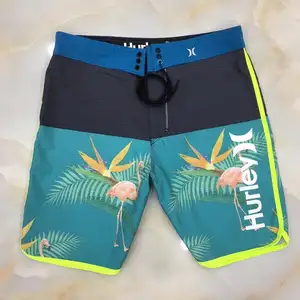 Troncs plage maillot de bain hommes séchage rapide conception australienne votre propre logo maillots de bain 4 voies stretch conseil pantalons de plage shorts de plage