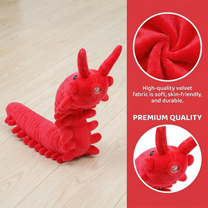 Juguete de Peluche de <span class=keywords><strong>Gusano</strong></span> de <span class=keywords><strong>Terciopelo</strong></span> de Alta Calidad de 26 Pulgadas, Modelo de <span class=keywords><strong>Gusano</strong></span> de Peluche Realista y Suave, Animales de Peluche, Colección de Regalos Únicos para Niños - Product Image 2