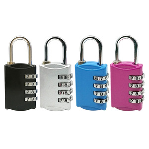 Cadenas à combinaison en alliage de zinc, 4 chiffres, rectangulaire, bleu, pour casier de gym, bagages, sac à dos, tiroir, utilisation de sécurité - Product Image 2