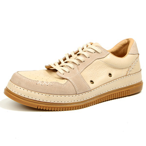 Zapatillas de cuero Golden Goose 310-4 con ribete de cuero, ligeramente desgastadas, blancas, de moda, para <span class=keywords><strong>hombre</strong></span>, informales y a la última. - Product Image 1