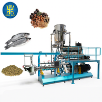 Ligne de production de machine d'extrusion de granulés d'aliments pour poissons flottants et coulants riches en protéines et en nutriments, pour la fabrication d'aliments pour crevettes