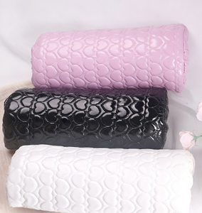 Coussin repose-main en cuir PU rose pour manucure, amovible et lavable, pour salon et usage domestique - Product Image 1