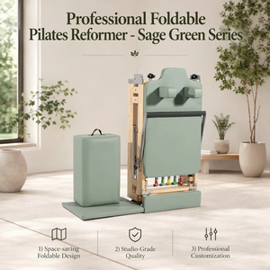 Cama Plegable Reformer de Madera de Roble Natural, Diseño Elegante, Equipo de Entrenamiento Profesional - Product Image 2