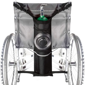 Sac fourre-tout latéral pour marcheur, pochette d'organisation d'accessoires de marcheur pliable double face avec porte-gobelet et fente pour stylo pour personnes âgées, seniors - Product Image 2