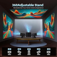 Precio de fábrica A32 Mini Smart LED portátil Pantalla de 180 pulgadas LCD Home Cinema Android 13 sistema de vídeo 180ANSI proyector al aire libre