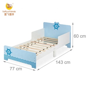 Toffy & Friends Cama Infantil con Protección Contra Caídas MDF Blanco/<span class=keywords><strong>Azul</strong></span> Diseño Náutico - Product Image 5