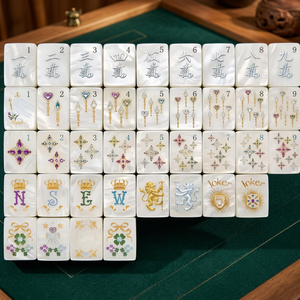 Fichas de Mahjong con Diseño Navideño Americano Moderno, Juego de 160 Fichas, Acrílico de Lujo Personalizado, Ecológico y Portátil - Product Image 3