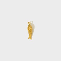 Breloque éléphant doré en acier inoxydable Accessoires série animale Pendentif DIY Bijoux Spot Vente en gros