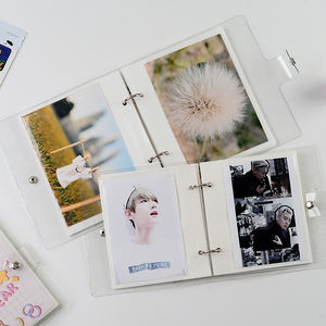 Фотоальбом размером с бумажник для влюбленных, прозрачный фотоальбом из ПВХ с блестками для 3/4/5/6 дюймовых фотографий, альбом-штамп, рекламный подарок - Product Image 5