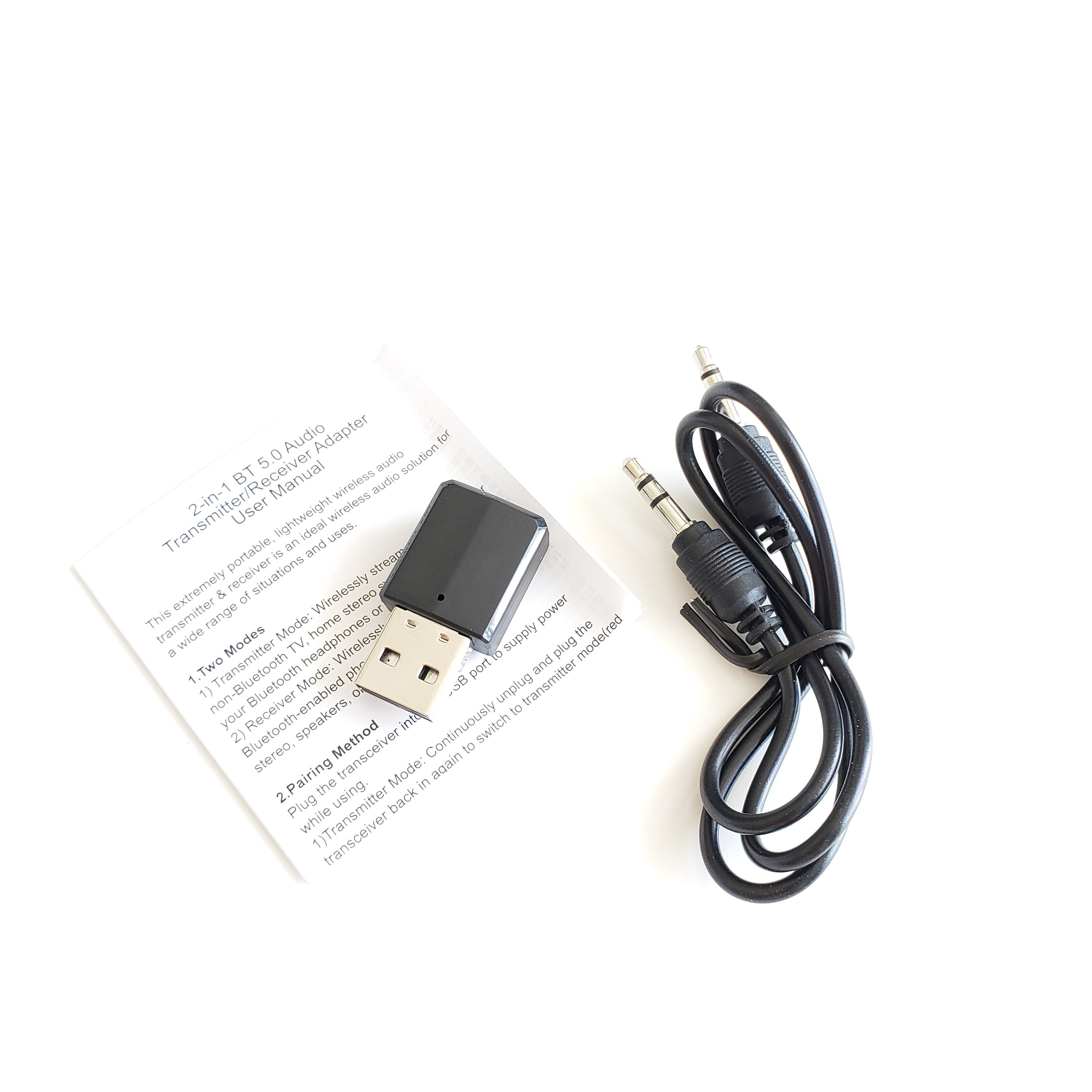 Adaptateur Bluetooth, émetteur-récepteur Bluetooth 5.0, Mini RCA Portable 2 En 1 Et Adaptateur Bluetooth 3,5 Mm - TV Son Photo