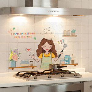 Autocollant de cuisine en PVC épaissi, résistant à l'huile, pour cuisinière, hotte aspirante, mur, imperméable, anti-salissure, résistant aux hautes températures, <span class=keywords><strong>Yyt</strong></span> - Product Image 3