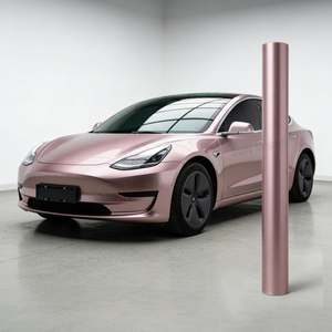 <span class=keywords><strong>Film</strong></span> <span class=keywords><strong>de</strong></span> protection <span class=keywords><strong>de</strong></span> peinture (PPF) en TPU rose glacé métallisé super brillant pour voiture, anti-âge et résistant aux intempéries pour une utilisation durable - Product Image 1