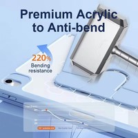 Étui de protection intelligent rotatif à 360° ultra-fin pour iPad Mini 6/7 8,3 pouces, tablette antichoc, anti-poussière, en acrylique rigide et cuir PU
