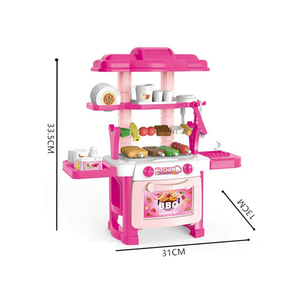 Jeu de simulation de barbecue avec table de cuisson, maison de jeu barbecue, et poupée de 14 pouces qui boit de l'eau et fait pipi - Product Image 3