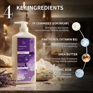 Gel de Ducha Suavizante con Ceramidas Orgánicas OEM al por Mayor, Geles de Ducha Blanqueadores e Iluminadores para una Piel Radiante - Product Image 3