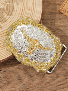 Western cowboy <strong>belt</strong> <strong>buckles</strong> for men and women, double-color alloy <strong>buckle</strong> patterns can be customized - Product Image 5