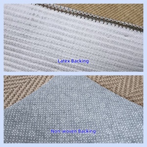 Tappeto in Sisal Naturale di Alta Qualità su Misura con Bordo Bordato Antiscivolo Durevole per Soggiorno, Spogliatoio, Hotel - Product Image 3