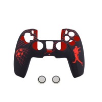 Housse de Protection Anti-transpiration en Silicone colorée pour manette de jeu Ps5, deux poignées antidérapantes