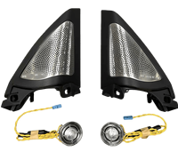 Cubierta Luminosa para Pilar A de la Serie 4 G22 G23, Luz Ambiental Sincrónica, Cubierta para Bocina, Accesorios Interiores de Acero Inoxidable para Automóvil