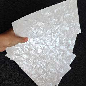 Lámina de Concha Natural de Nácar Flexible Blanca Rectangular con Adhesivo para Manualidades, Arte, Decoración de Muebles - Product Image 3