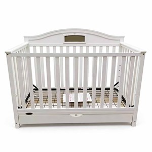 Lit bébé convertible 3-en-1 en bois, hauteur réglable, lit évolutif multi-étapes pour bébé, lit d'enfant et lit pleine grandeur, du nouveau-né au adolescent - Product Image 1