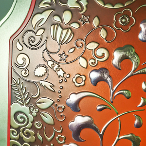 Boîte en fer blanc grande capacité à motif floral en relief, conteneur métallique à bas <span class=keywords><strong>prix</strong></span> avec couvercles pour le stockage de gâteaux de lune, biscuits, bonbons et cadeaux de Noël - Product Image 3