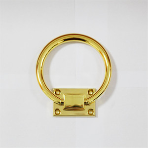 Zinc Alloy Round <b>Pull</b> Ring Cabinet Handle <b>Gold</b> Color Minimalist Design Furniture Hardware A2167 - Product Image 1
