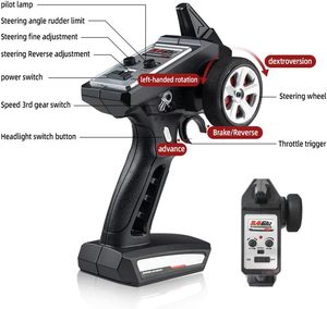 Ept 2.4GHz tốc độ cao 1/16 điện 4WD RC xe tải Quái Vật 4x4 off-road sạc điều khiển từ xa gói Trailer đèn - Product Image 6