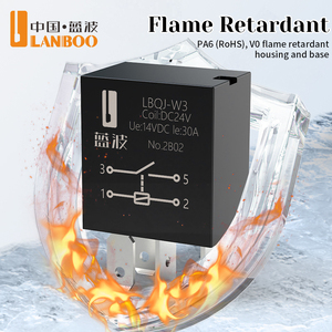 LANBOO-Relé automático violeta 30A, 12V/24V 100K, ciclos eléctricos, contactos AgSnO2 completa con bobina de cobre, modificación de coche de 4/5 pines - Product Image 2