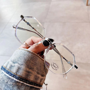 Nouvelles lunettes anti-lumière bleue TR90 pour femmes, monture irrégulière, monture intégrale, verres en PC, protection anti-UV, montures de lunettes - Product Image 3