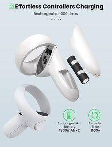 Contrôleurs VR haute vitesse et station de charge pour casque avec support de charge pour kit de batterie pour <span class=keywords><strong>Meta</strong></span> <span class=keywords><strong>2</strong></span> - Product Image 4