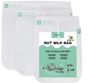 Offres Spéciales 2020 nouveau BPA GRATUIT de qualité pro écrou sac de lait gros 12 "X 12" de qualité commerciale réutilisable crépine alimentaire sacs